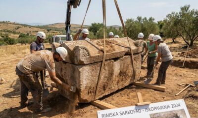 Sarcófago raro e intacto por mais de 1.500 anos é descoberto na Croácia