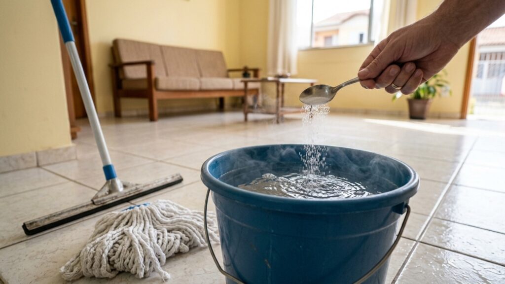 Colocar sal na água para passar pano no chão: para que serve esse truque e por que muita gente recomenda