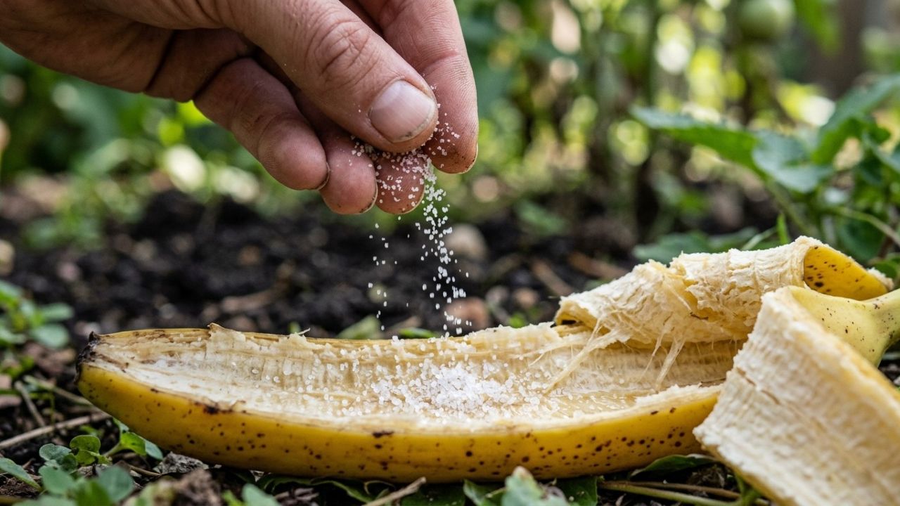 Polvilhe sal na casca de banana antes de jogar fora e transforme o que iria para o lixo em ouro para seu jardim