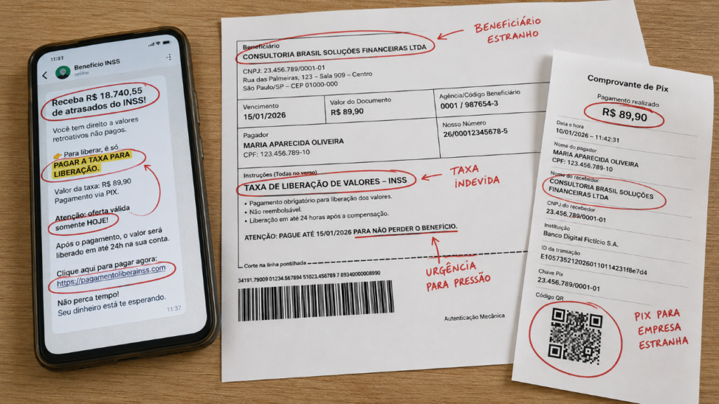 Atrasados do INSS podem esconder golpe: a promessa de valor alto que assusta segurados