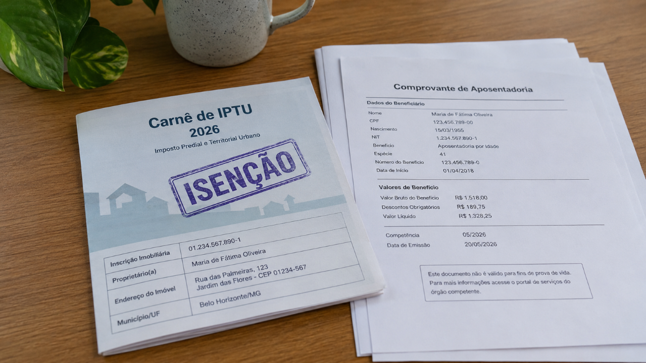 A isenção de IPTU para aposentado que muita gente perde por um detalhe simples no cadastro