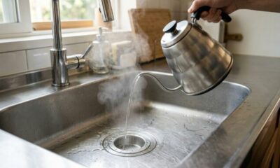Jogar água quente no ralo uma vez por semana: para que serve e quando é recomendado