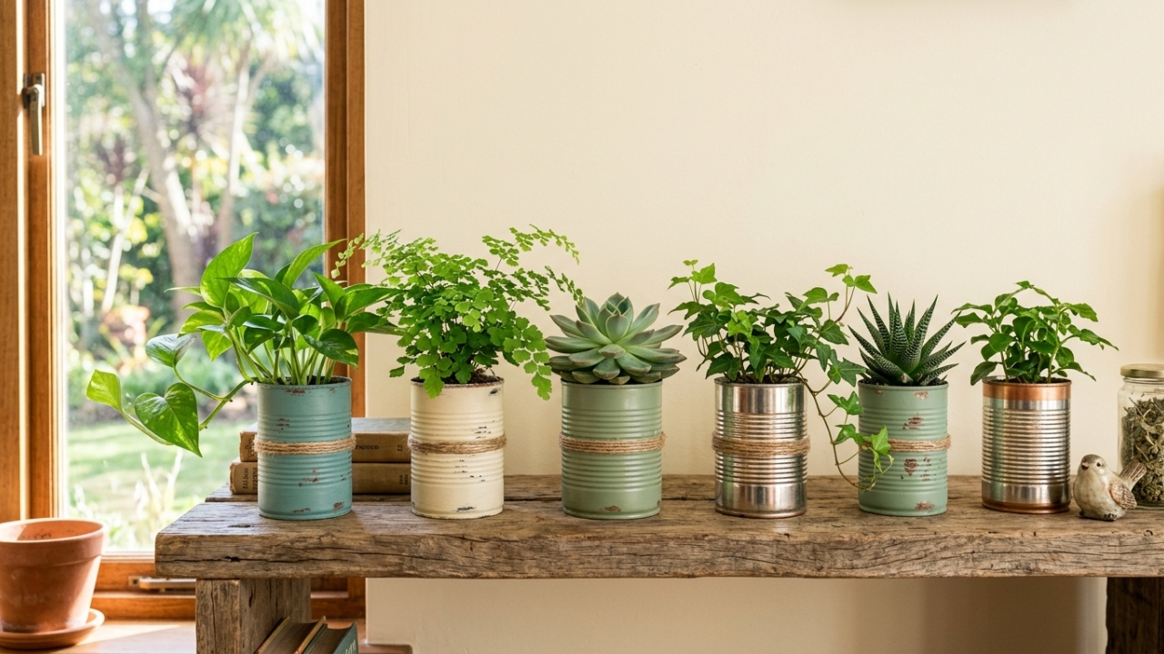 Como transformar latas vazias em decoração linda e útil para sua casa