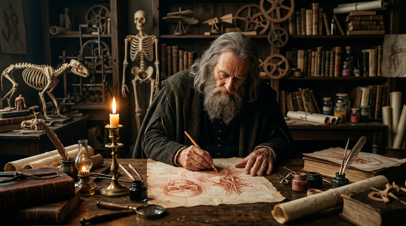 DNA de Leonardo da Vinci pode ter sido encontrado em desenho renascentista