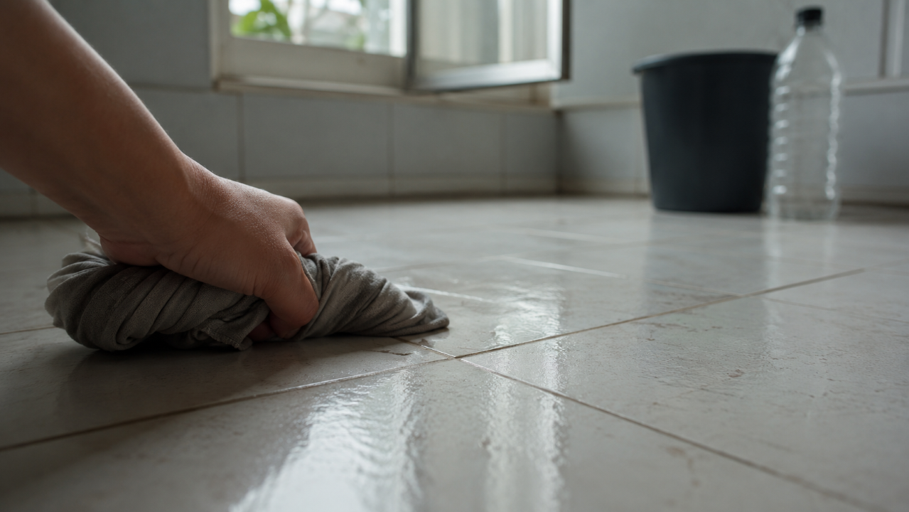Casa fechada no frio? O vinagre pode ajudar na limpeza do piso quando usado do jeito certo