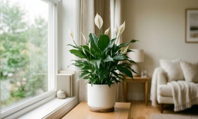 O melhor lugar pra colocar o lírio da paz em casa e deixar a planta mais bonita