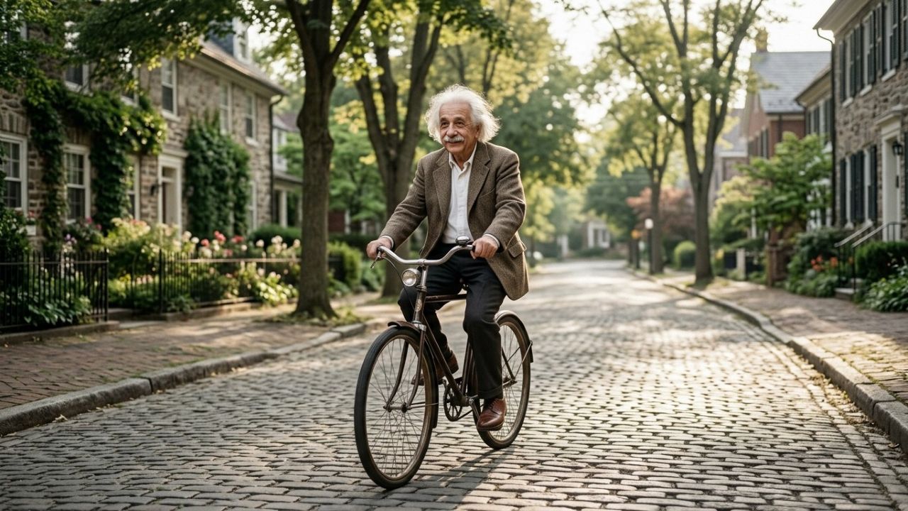 Albert Einstein, pai da física, sobre equilíbrio: “A vida é como andar de bicicleta, para manter o equilíbrio é preciso seguir em frente.” Um ensinamento sobre não ficar parado