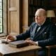 Frase do dia de Winston Churchill sobre coragem: “É preciso coragem para levantar e falar, mas também para sentar e ouvir.” Ensinamento sobre escutar com humildade
