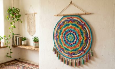 Aprenda a fazer mandala de crochê fácil e mude a energia do seu ambiente