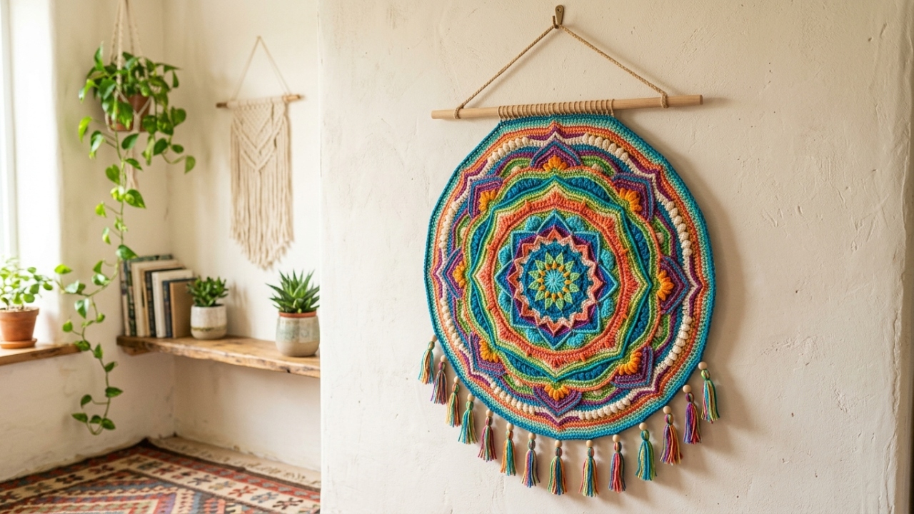 Aprenda a fazer mandala de crochê fácil e mude a energia do seu ambiente