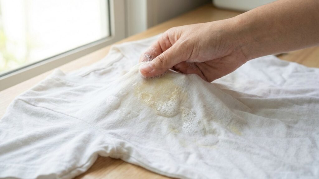 Como remover manchas amarelas das roupas brancas com uma técnica simples que leva apenas alguns minutos