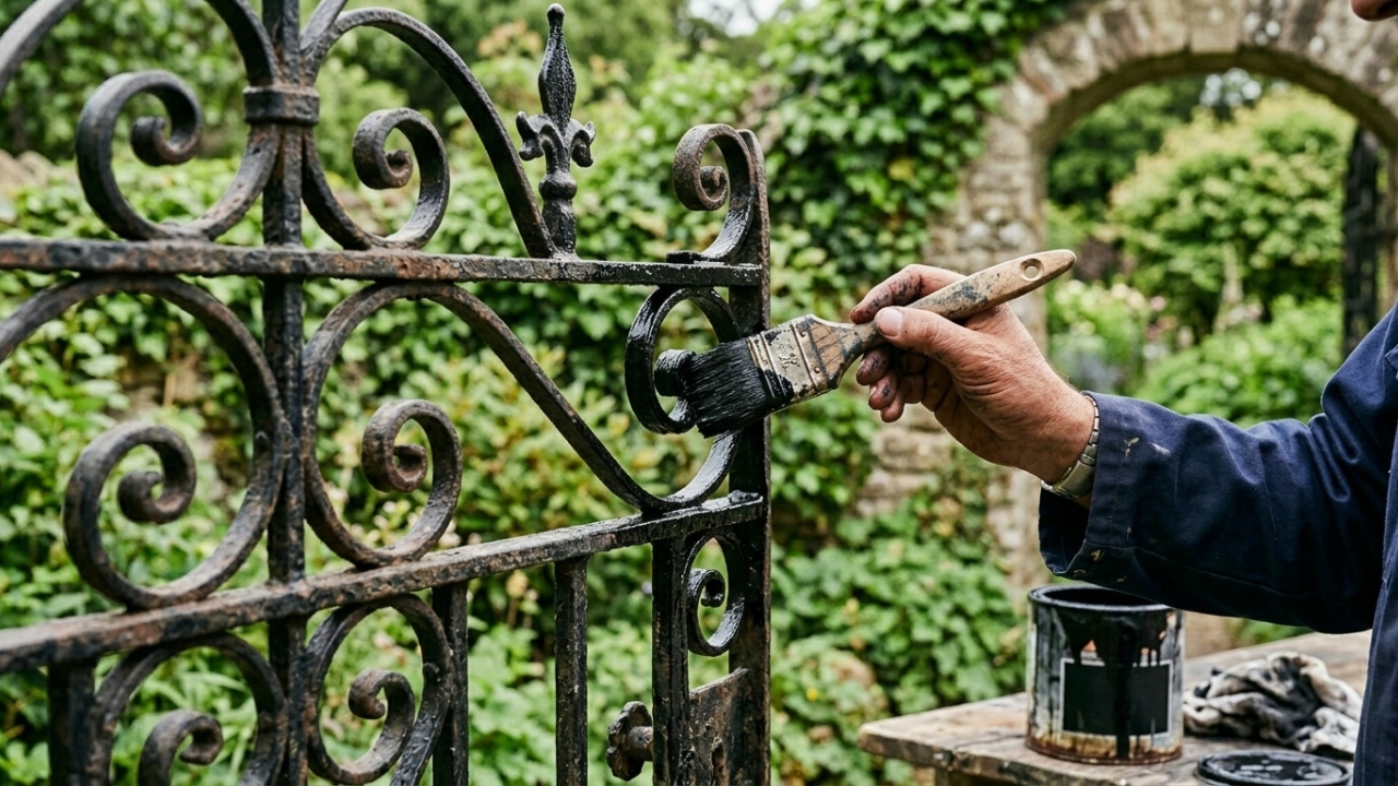 Como pintar portão de ferro sem deixar marcas e proteger a peça contra ferrugem por mais tempo