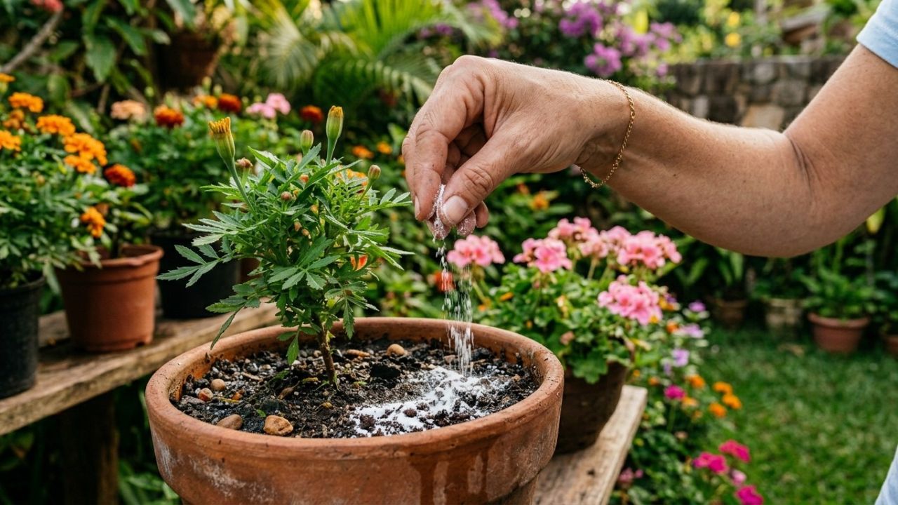 Espalhar bicarbonato de sódio em vasos de flores e canteiros: para que serve e por que é recomendado