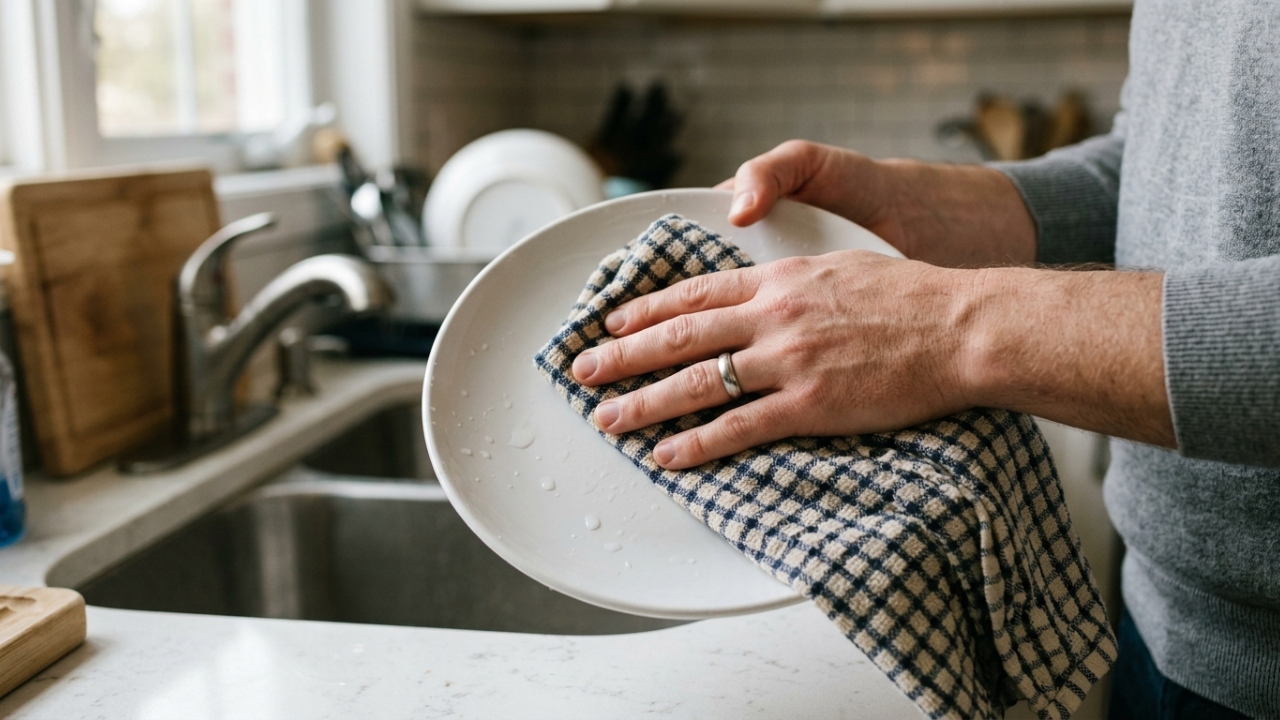 Qual o melhor pano de prato para secar louça: algodão, microfibra ou saco alvejado?