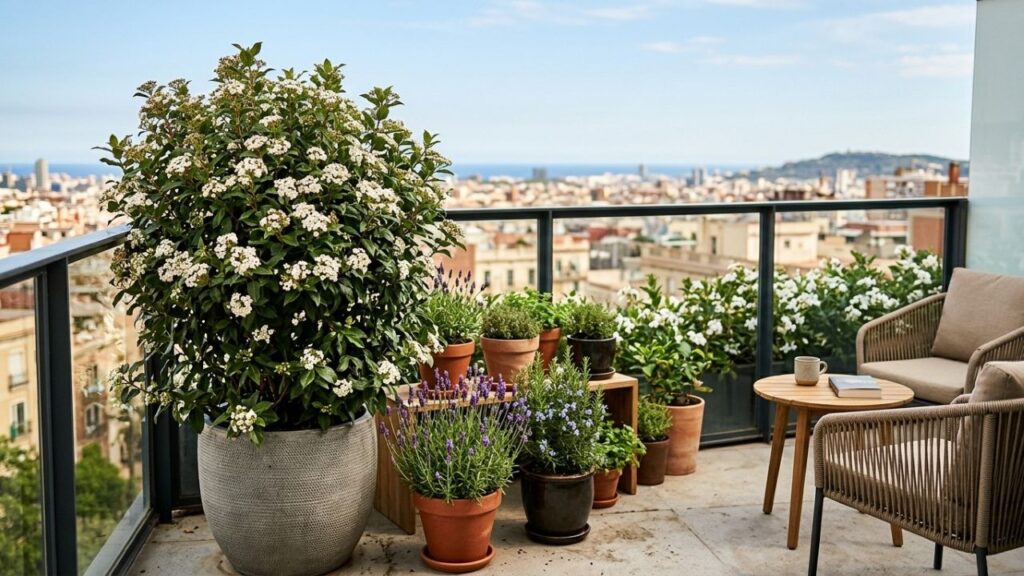 Nem roseiras nem limoeiros: esse é o melhor arbusto perene para transformar sua varanda em um paraíso de flores brancas