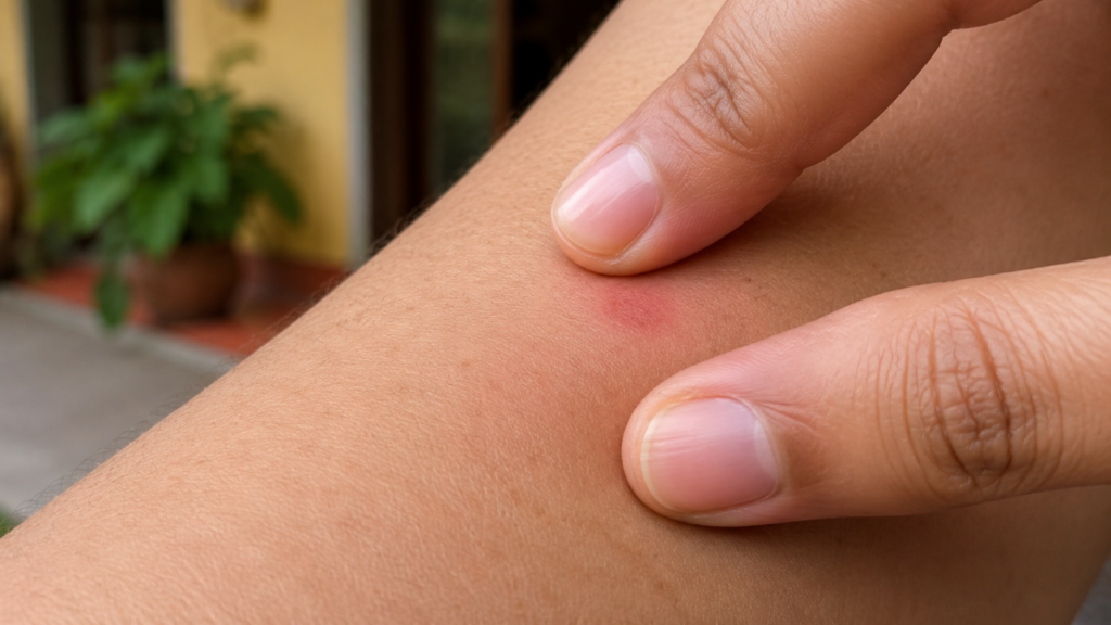 Adeus coceira sem se ferir: o gesto de dois dedos que pode acalmar picada de mosquito em segundos