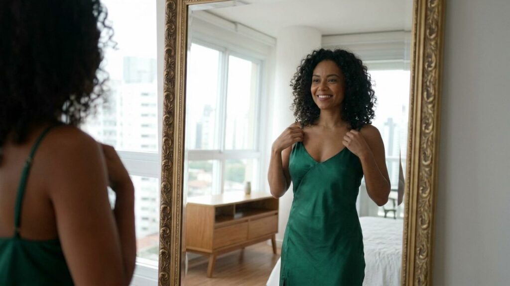 Provérbio espanhol do dia: “A mulher que se veste bem atrai o marido que está à porta de outra mulher.” A frase que fala sobre encanto, tentação e cuidado no amor