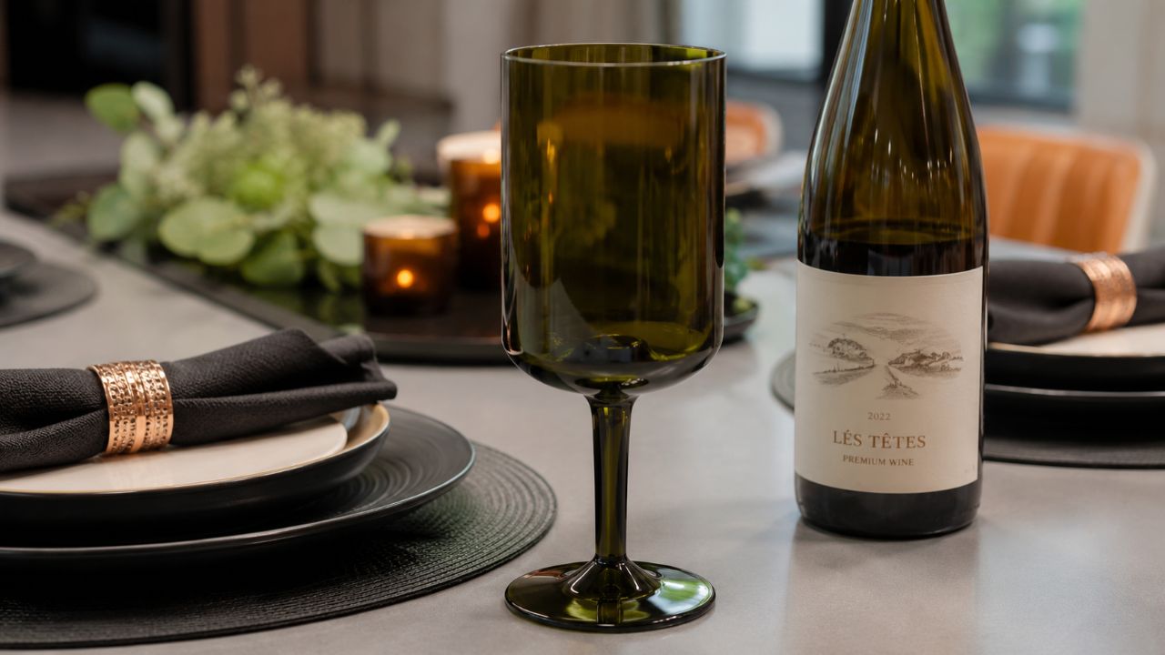 Não jogue fora garrafas de vinho vazias, você pode criar taças de luxo em 3 passos simples