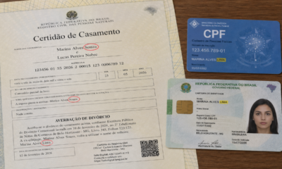 Nome de solteiro, casado ou divorciado: o detalhe que pode travar banco e cartório