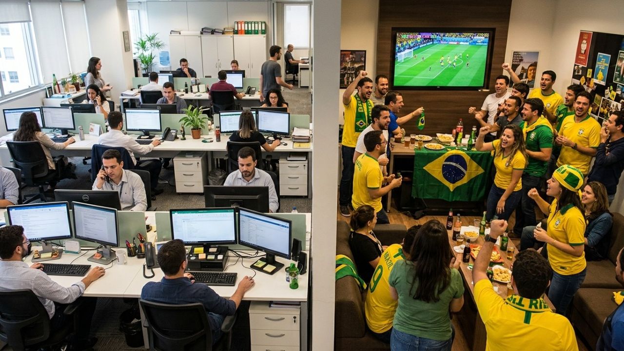 Trabalhador pode ser obrigado a trabalhar durante jogo do Brasil na Copa? Entenda o que diz a lei