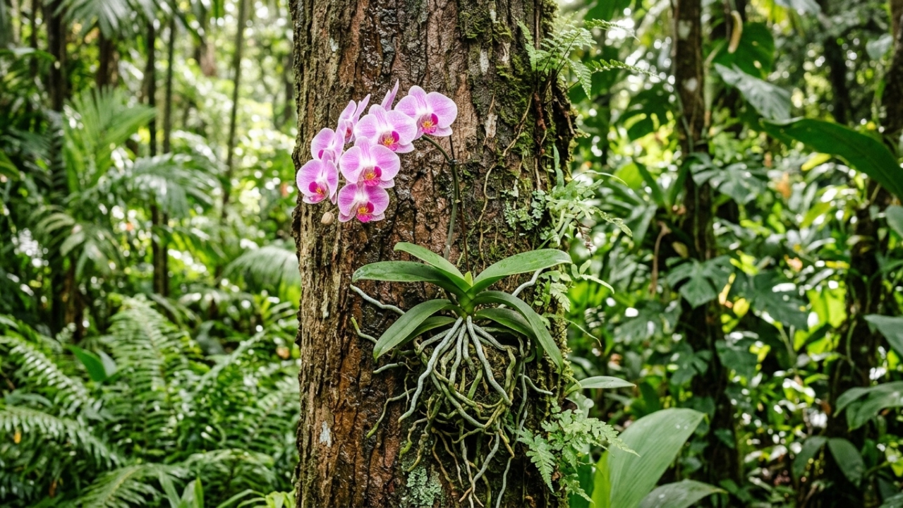 O segredo para plantar orquídeas em troncos e fazê-las florir três vezes mais