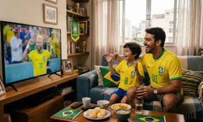 A psicologia afirma que quem assiste à Copa com os filhos tenta recriar emoções que viveu quando era criança