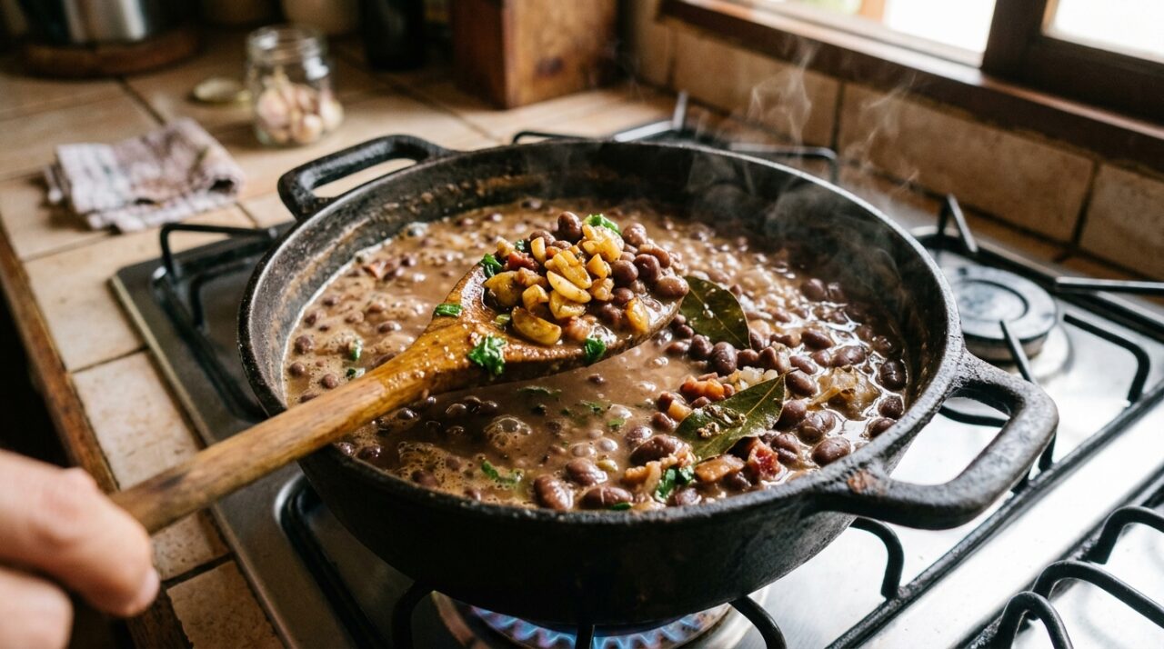 Os chefs mineiros concordam: "o feijão não se faz só com água e sal, mas sim com alho dourado, folha de louro e caldo do próprio cozimento bem reduzido"