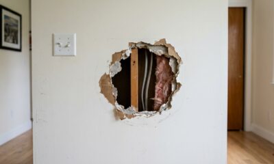 Como consertar parede com buraco maior e evitar que o remendo apareça depois da pintura