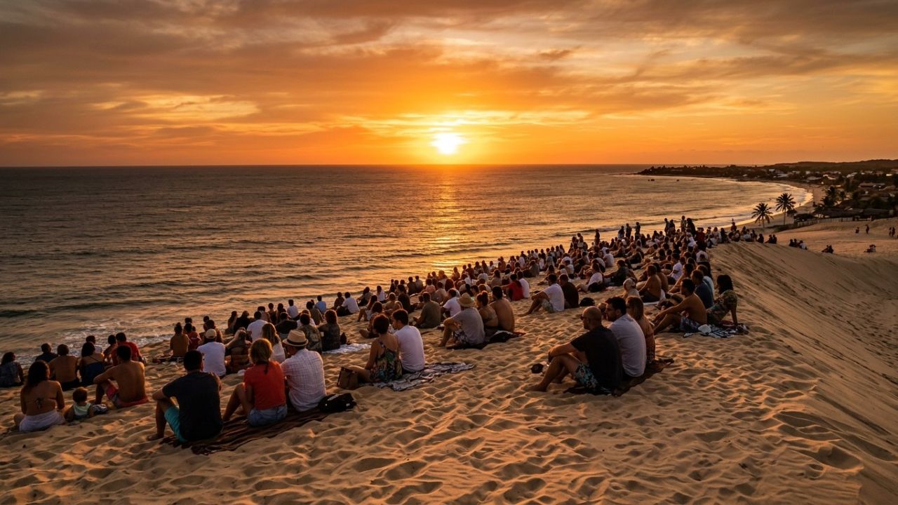 A vila do Ceará sem asfalto, onde carros não entram e o pôr do sol atrai milhares de turistas