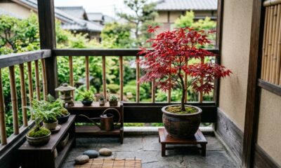A árvore para varanda pequena que ganha folhas avermelhadas e transforma qualquer canto em um cenário com cara de jardim japonês