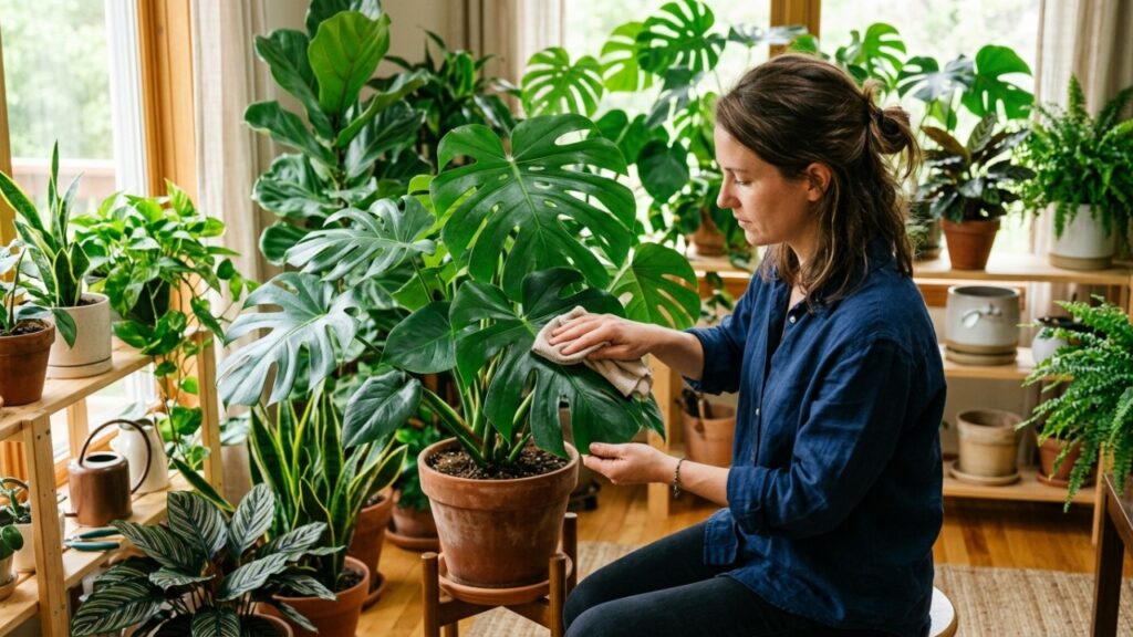 O truque caseiro simples para limpar as folhas das plantas e deixá-las sempre brilhantes e com cara de novas