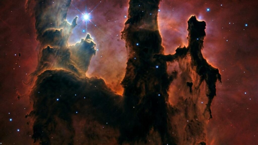 Nebulosa gigante cria novas estrelas em colunas de gás e poeira com quase 50 trilhões de quilômetros de altura