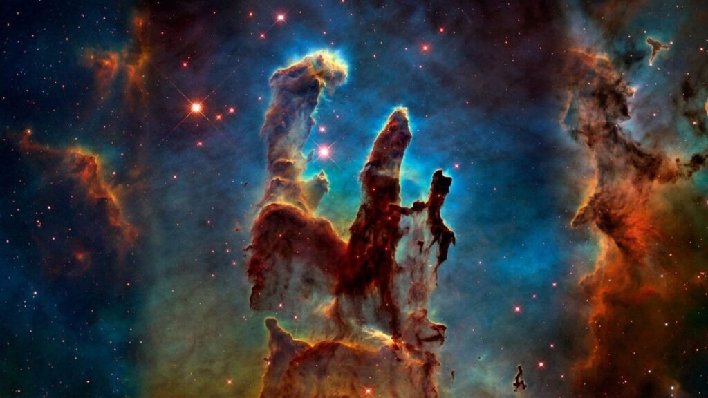 Nebulosa gigante cria novas estrelas em colunas de gás e poeira com quase 50 trilhões de quilômetros de altura