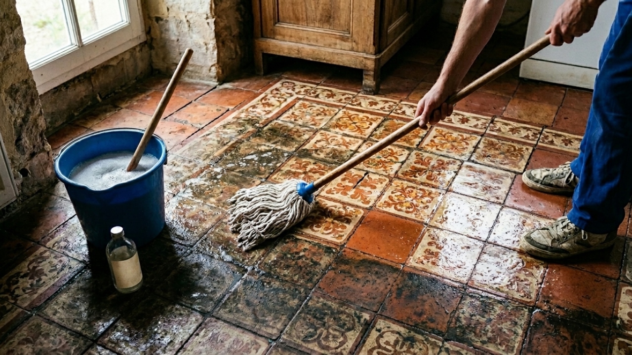 A mistura caseira que deixa o piso velho e encardido brilhando como novo