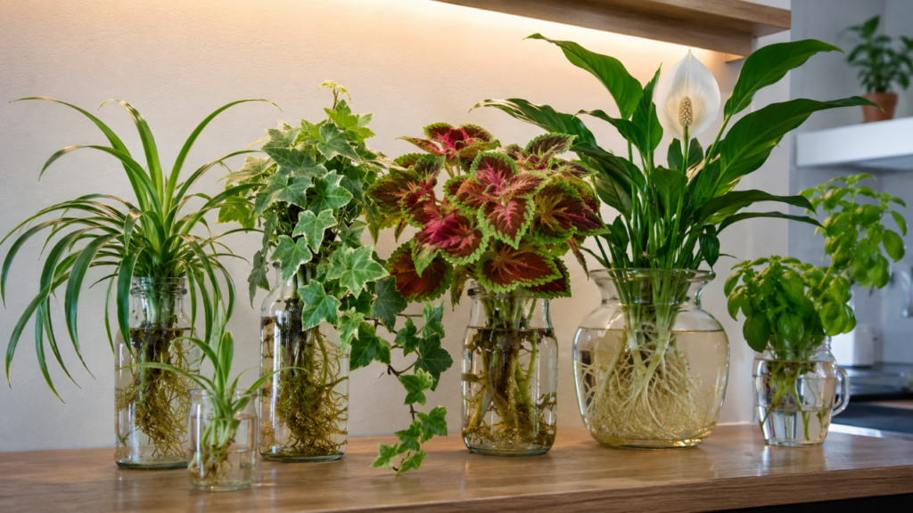 Sem terra e sem bagunça: estas 5 plantas crescem em água e transformam qualquer canto da casa