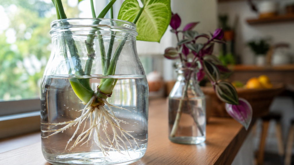 As plantas de interior que crescem na água e deixam qualquer canto da casa mais bonito sem esforço