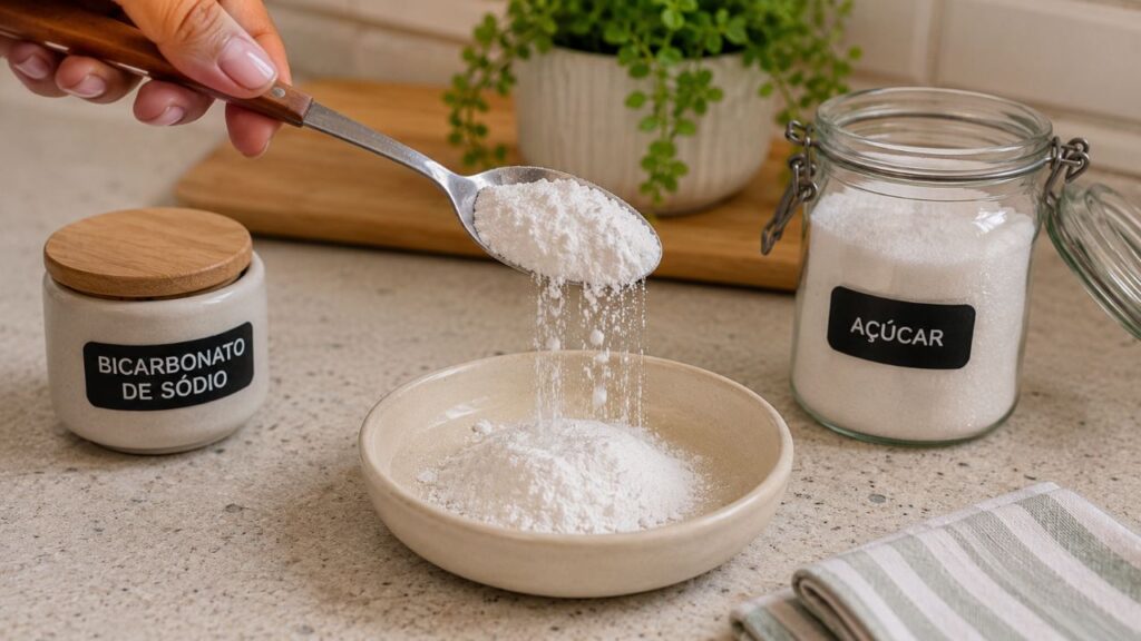 Colocar bicarbonato de sódio e açúcar no micro-ondas para que serve e quando é recomendado o uso