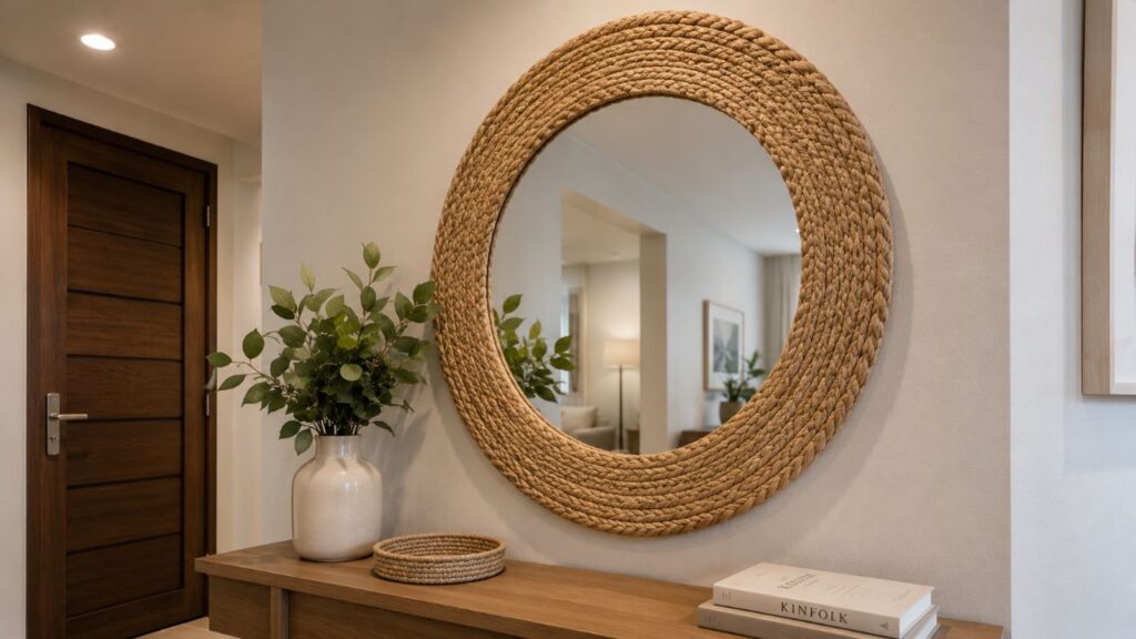 Aprenda a fazer o espelho de sisal que virou febre na decoração boho chic