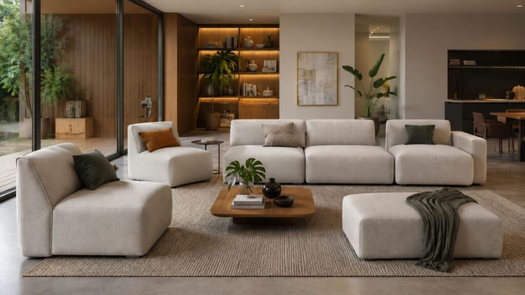 Adeus às poltronas tradicionais: 5 ideias modernas para a sua sala de estar que serão tendência em 2026