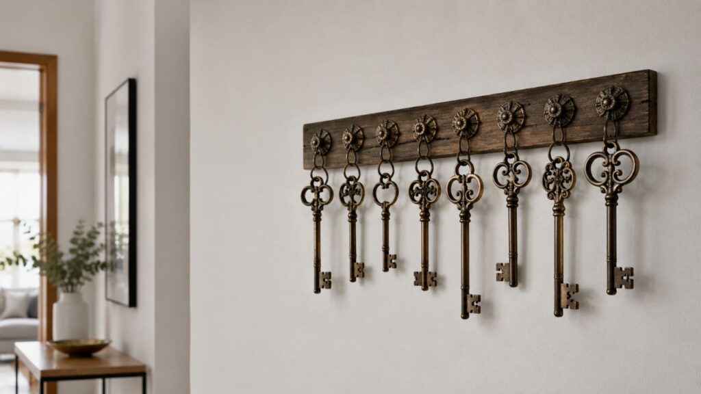 Se você tem chaves antigas, não as jogue fora: 2 ideias modernas para decorar sua casa e transformá-las em um tesouro