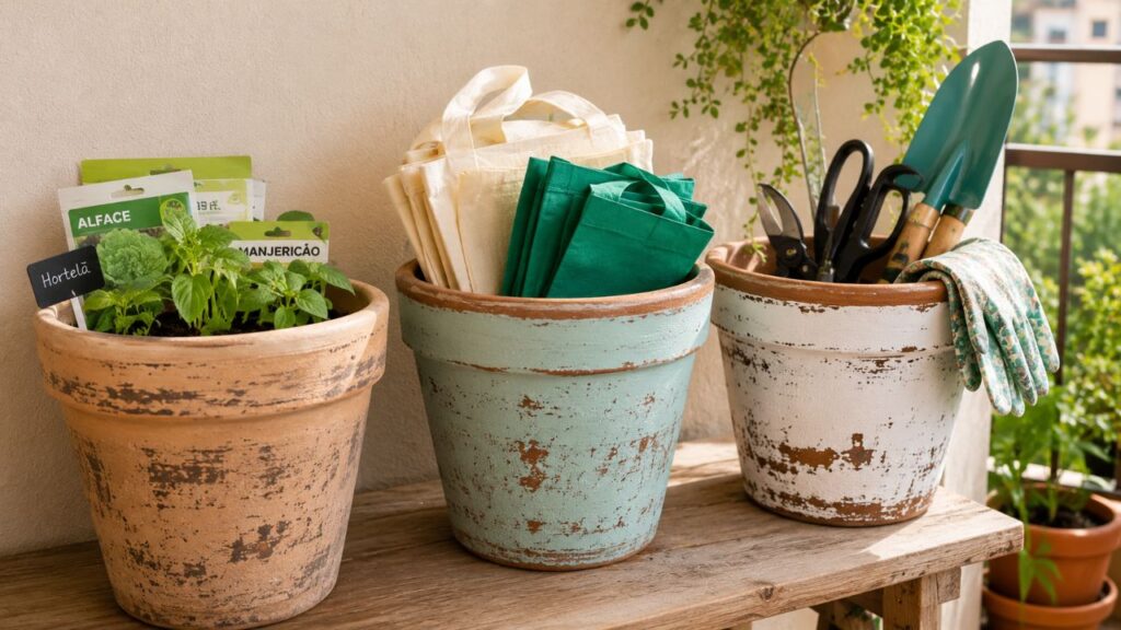 Se você tem vasos de flores antigos em casa, possui um tesouro ideias para reutilizá-los na cozinha e na varanda