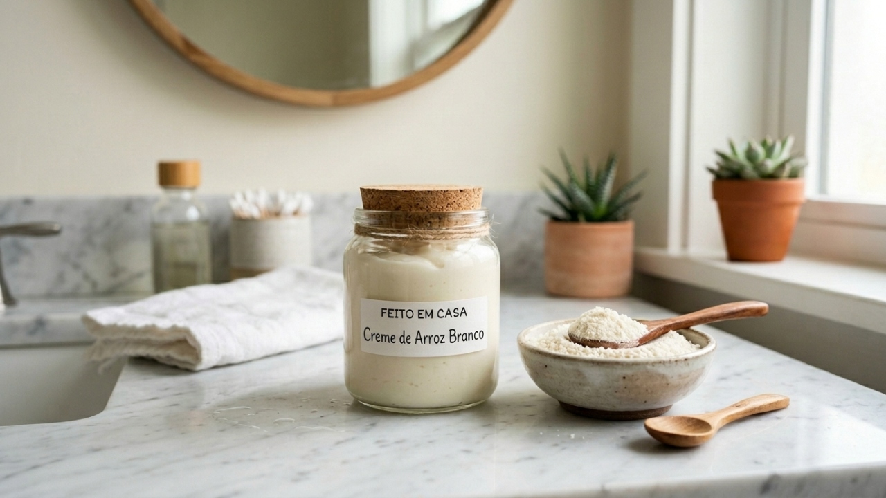 Mistura caseira com creme de arroz promete clarear manchas na pele