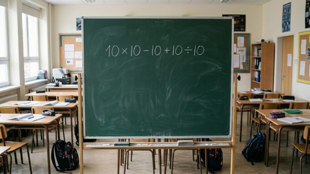 Só 1 em cada 10 acerta 10 × 10 - 10 + 10 ÷ 10 na primeira tentativa