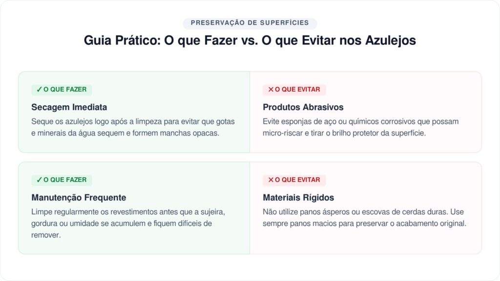 Azulejo brilhando com apenas 4 ingredientes que você já tem no armário