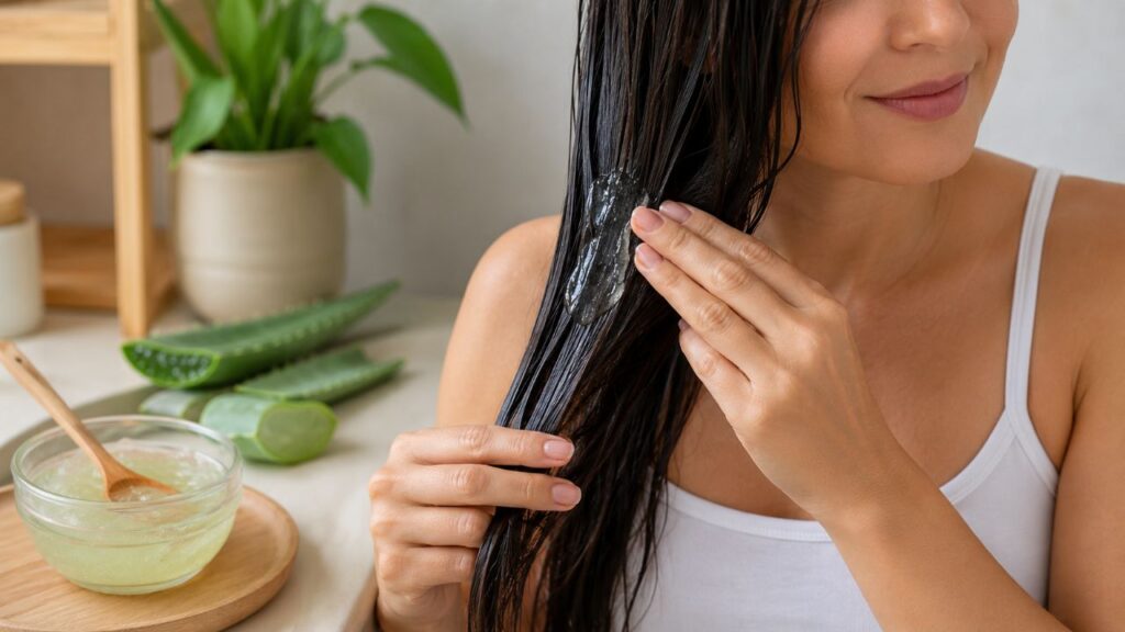 Aprenda a fazer seu próprio shampoo natural de aloe vera e camomila
