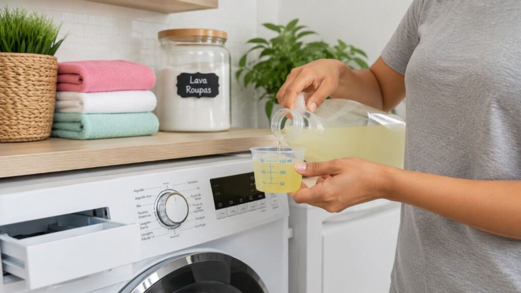 Receita simples de lava roupas líquido caseiro que limpa e perfuma como o de mercado
