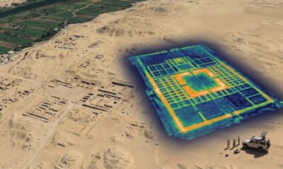 Radar via satélite revela estrutura misteriosa de 2.600 anos sob antiga cidade sagrada do Egito