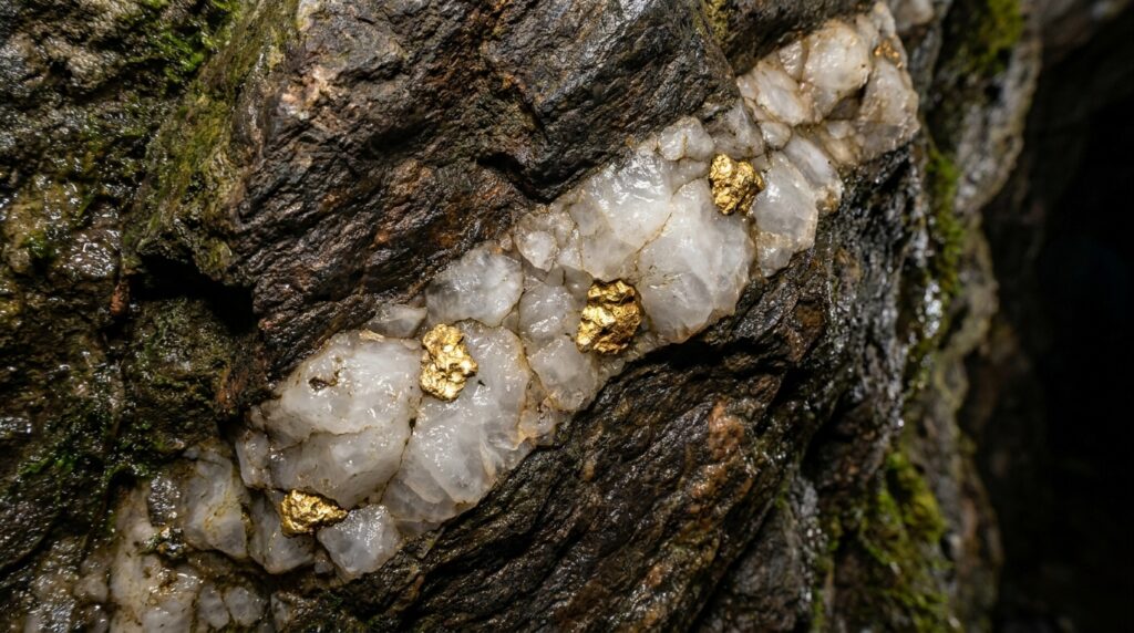 Geólogos levaram séculos para descobrir por que as pepitas de ouro se acumulam no quartzo, até que os terremotos trouxeram a resposta