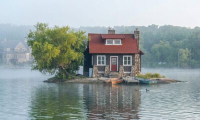A menor ilha habitada do mundo cabe apenas uma casa e uma árvore
