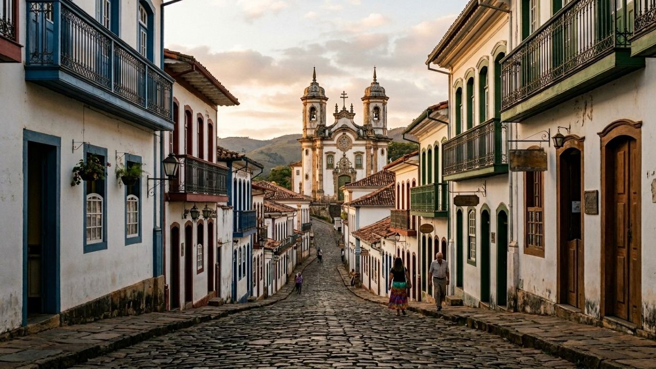 Com 400 quilos de ouro em uma igreja, essa cidade brasileira mantém 300 anos de história preservados e visitá-la é como uma viagem no tempo